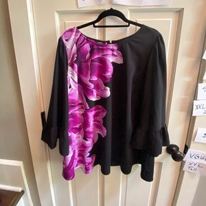 Black 3/4 sleeve blouse